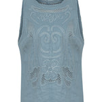 Blusa Lino Orgánico Mujer Cleep Gris Rockford