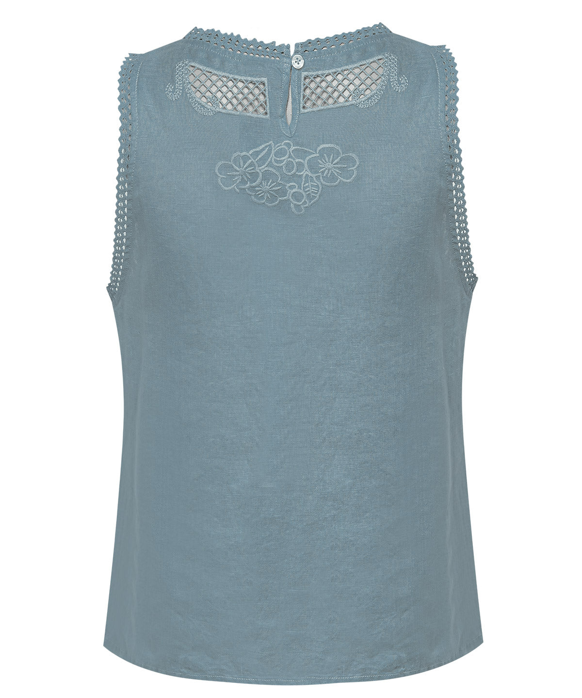 Blusa Lino Orgánico Mujer Cleep Gris Rockford