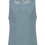 Blusa Lino Orgánico Mujer Cleep Gris Rockford