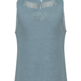 Blusa Lino Orgánico Mujer Cleep Gris Rockford