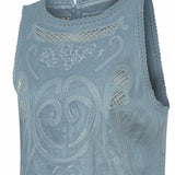 Blusa Lino Orgánico Mujer Cleep Gris Rockford