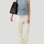 Blusa Lino Orgánico Mujer Cleep Gris Rockford