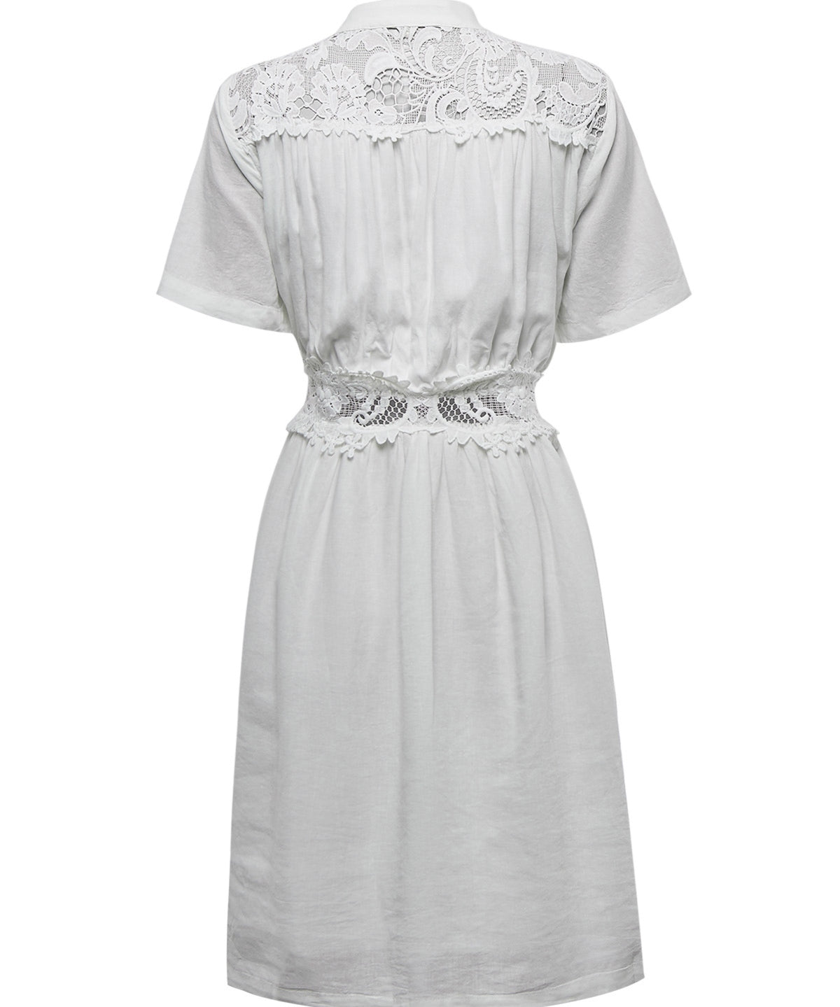 Vestido Lino Orgánico Mujer Geneva Blanco Rockford