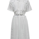 Vestido Lino Orgánico Mujer Geneva Blanco Rockford