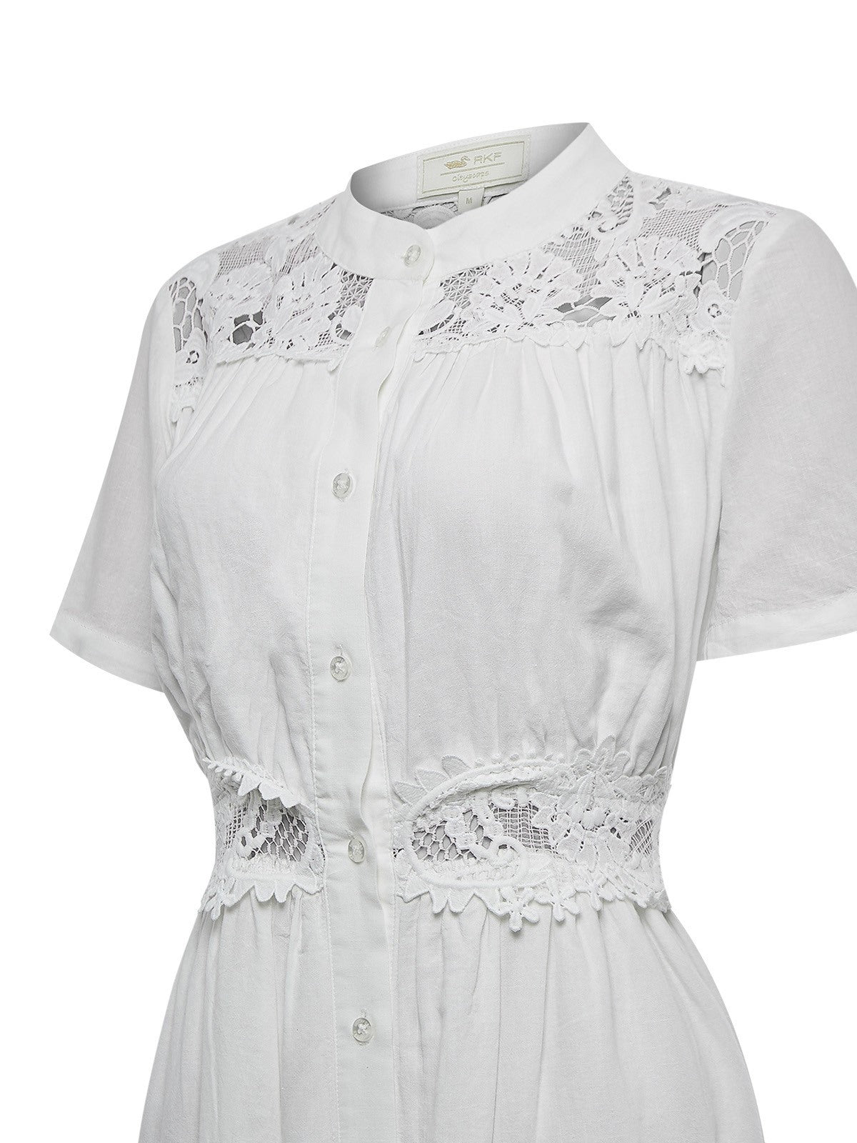 Vestido Lino Orgánico Mujer Geneva Blanco Rockford