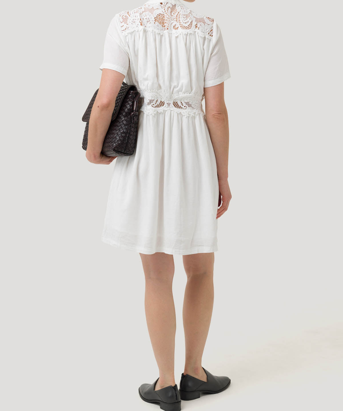 Vestido Lino Orgánico Mujer Geneva Blanco Rockford