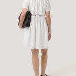 Vestido Lino Orgánico Mujer Geneva Blanco Rockford