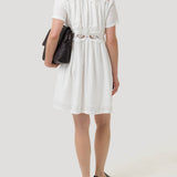 Vestido Lino Orgánico Mujer Geneva Blanco Rockford