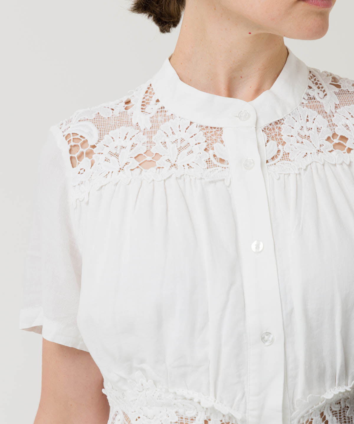 Vestido Lino Orgánico Mujer Geneva Blanco Rockford