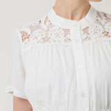 Vestido Lino Orgánico Mujer Geneva Blanco Rockford