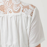 Vestido Lino Orgánico Mujer Geneva Blanco Rockford