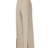 Pantalón Lino Orgánico Mujer Loch Beige Rockford