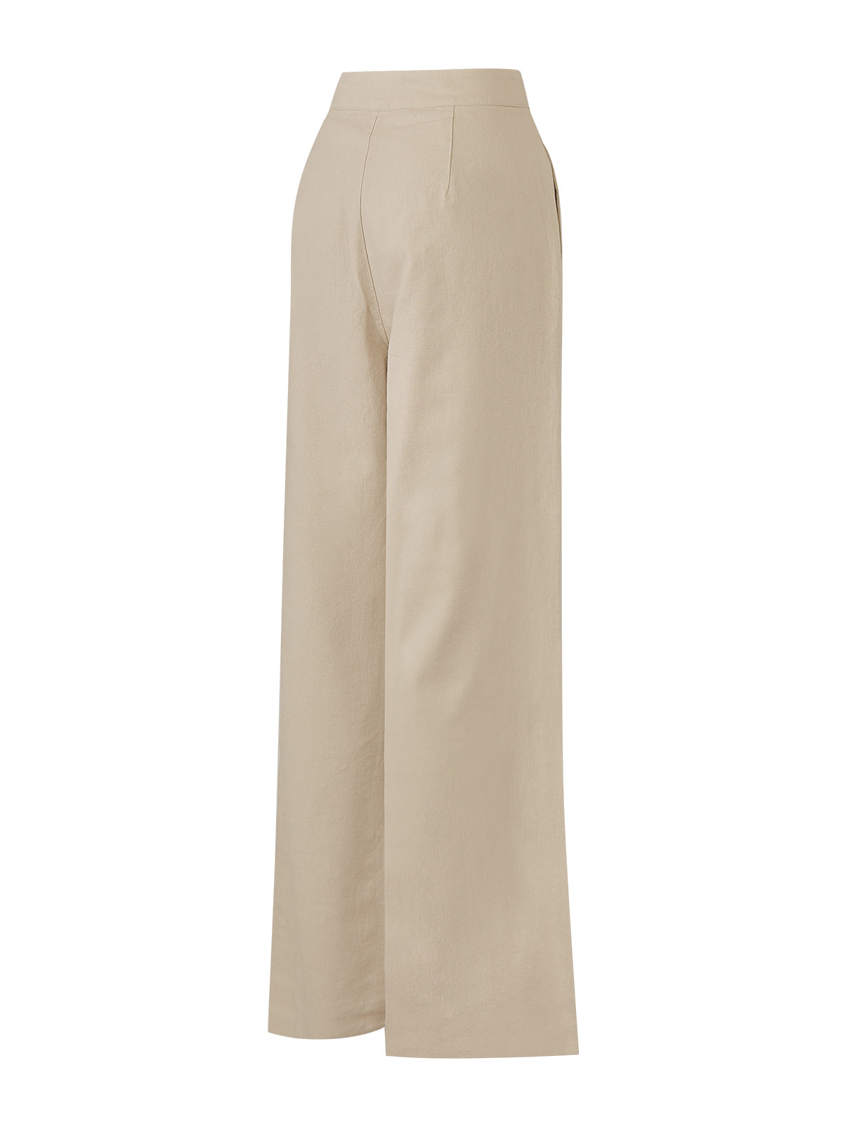 Pantalón Lino Orgánico Mujer Loch Beige Rockford