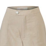 Pantalón Lino Orgánico Mujer Loch Beige Rockford