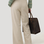Pantalón Lino Orgánico Mujer Loch Beige Rockford