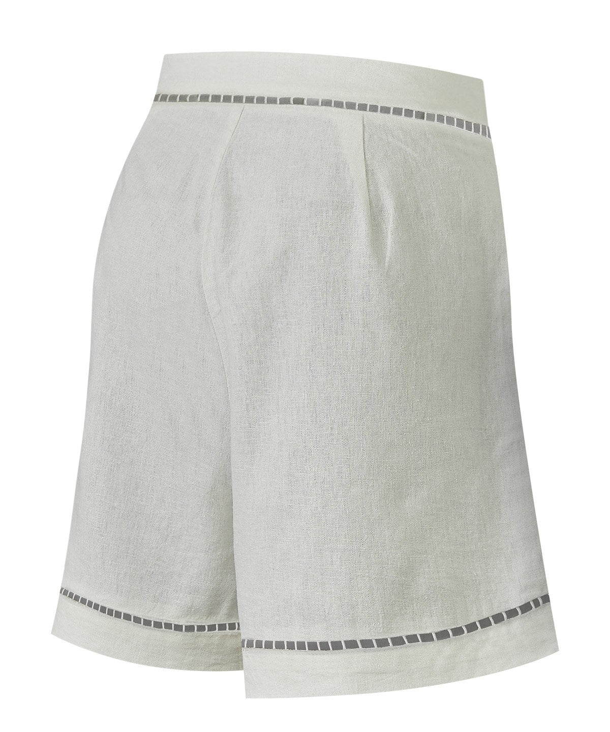 Short Lino Orgánico Mujer Andes Blanco Rockford