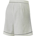 Short Lino Orgánico Mujer Andes Blanco Rockford