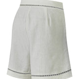 Short Lino Orgánico Mujer Andes Blanco Rockford