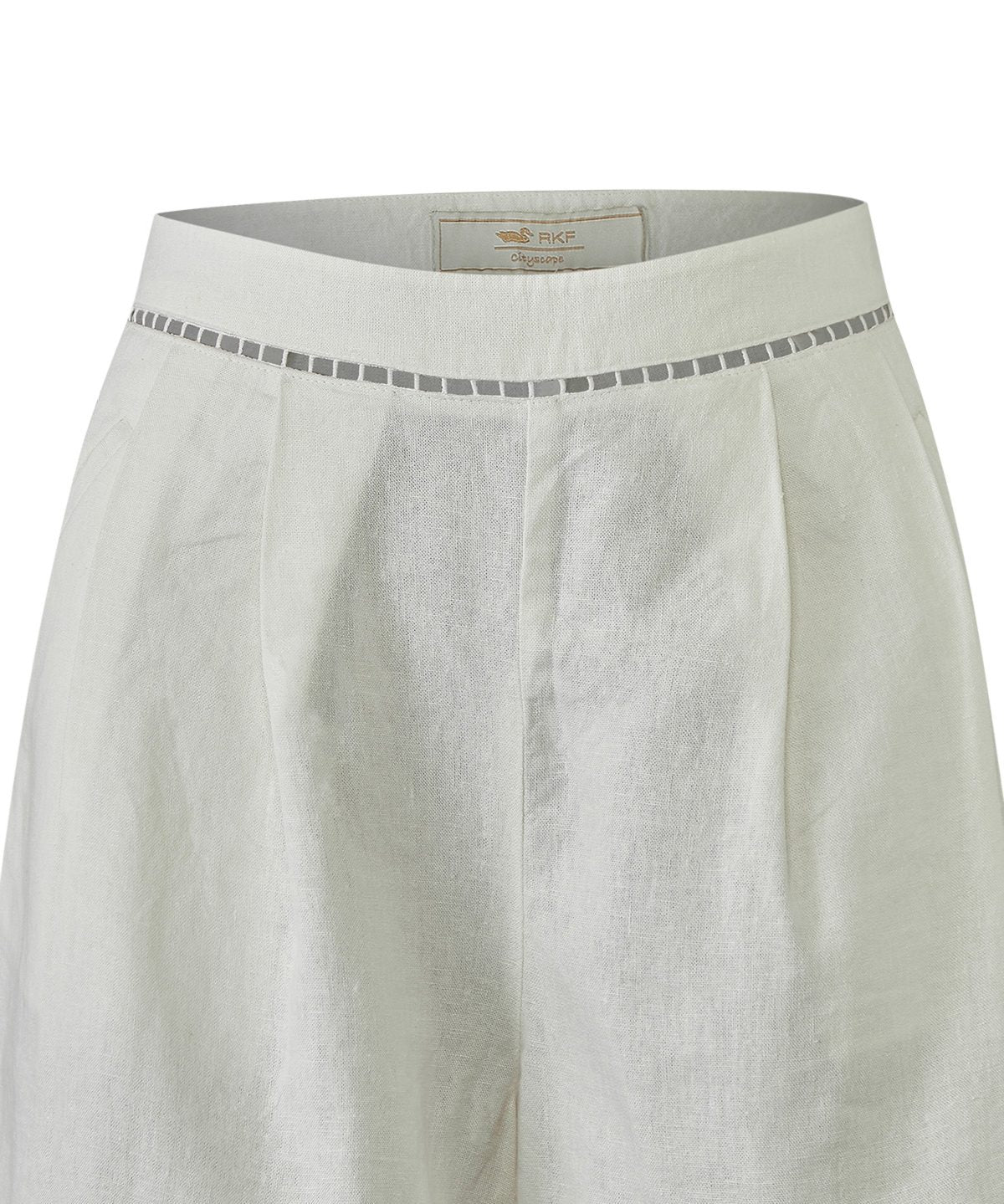 Short Lino Orgánico Mujer Andes Blanco Rockford