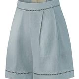 Short Lino Orgánico Mujer Andes Gris Rockford