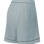 Short Lino Orgánico Mujer Andes Gris Rockford