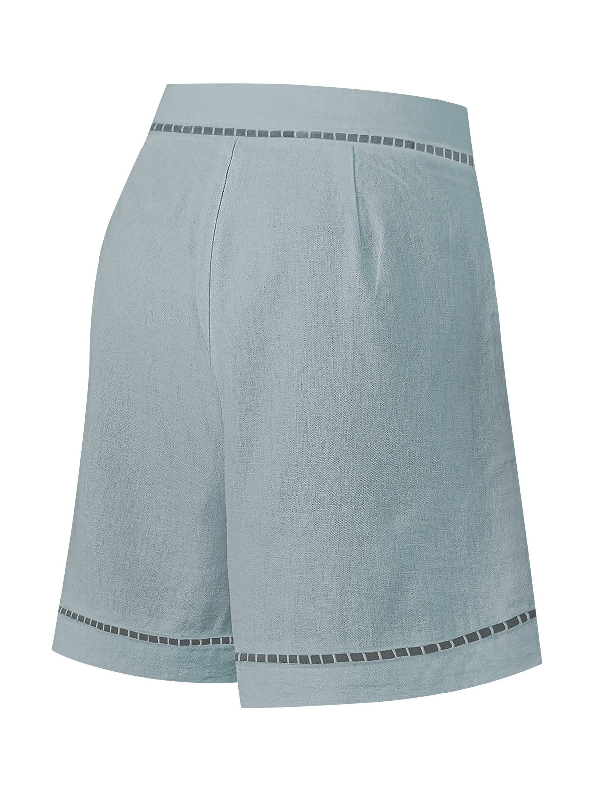 Short Lino Orgánico Mujer Andes Gris Rockford