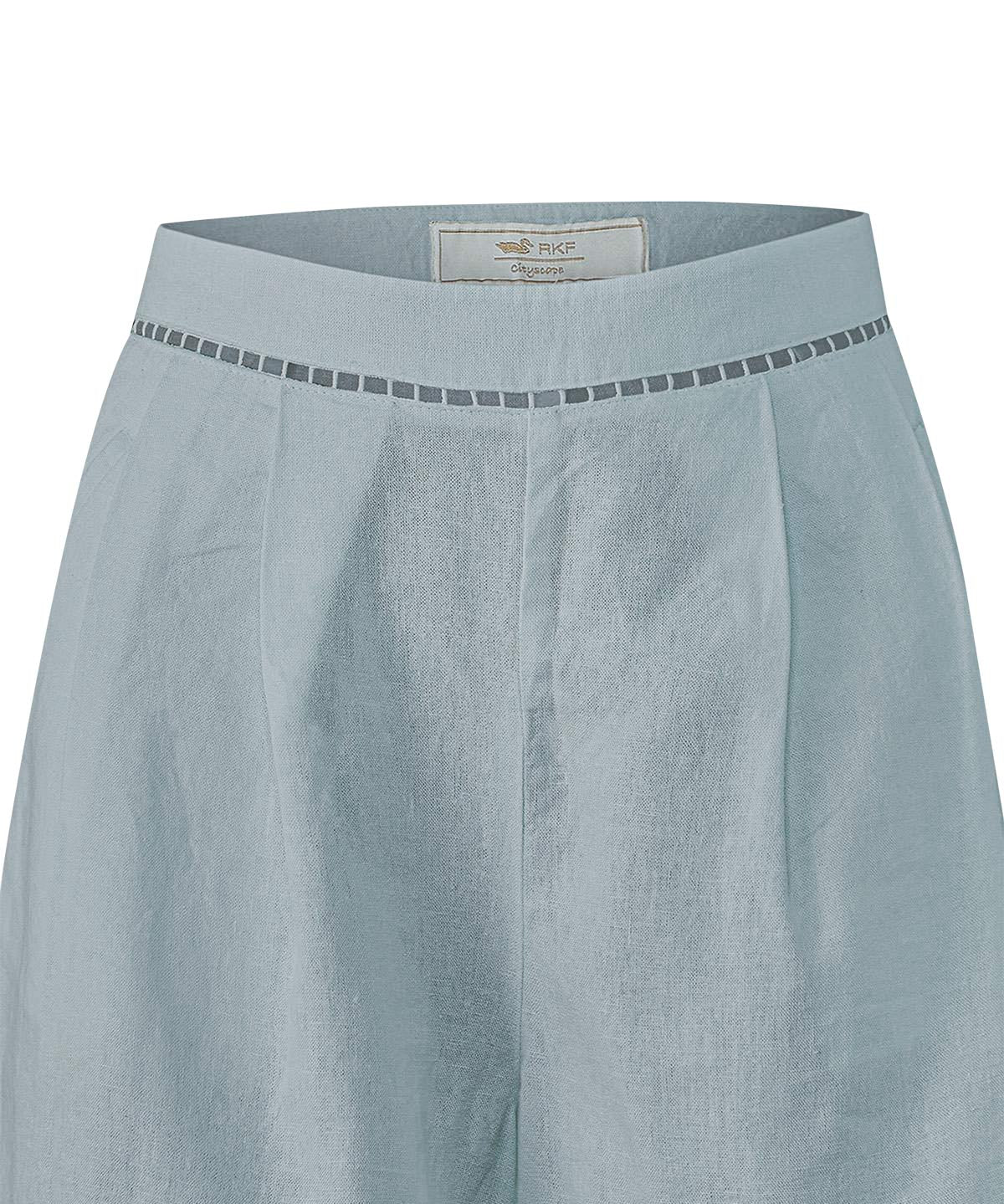 Short Lino Orgánico Mujer Andes Gris Rockford