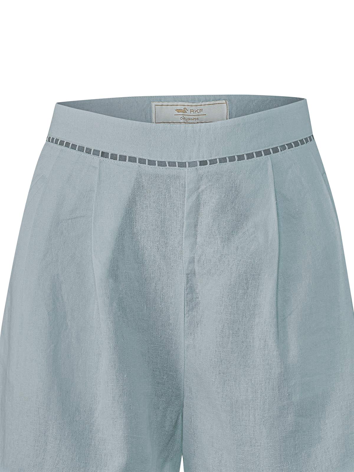 Short Lino Orgánico Mujer Andes Gris Rockford