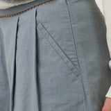 Short Lino Orgánico Mujer Andes Gris Rockford