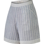 Short Lino Orgánico Mujer Huron Celeste Rockford