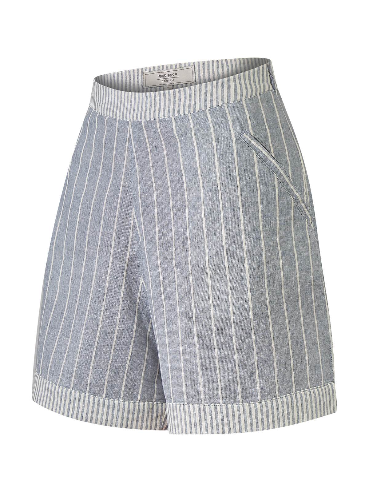 Short Lino Orgánico Mujer Huron Celeste Rockford