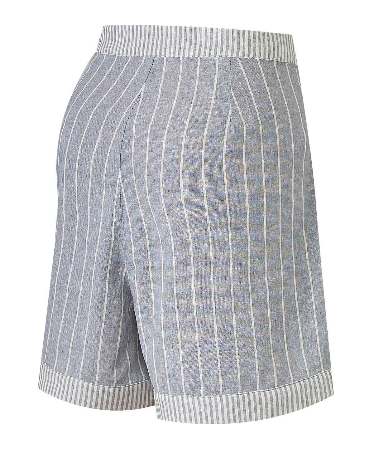 Short Lino Orgánico Mujer Huron Celeste Rockford