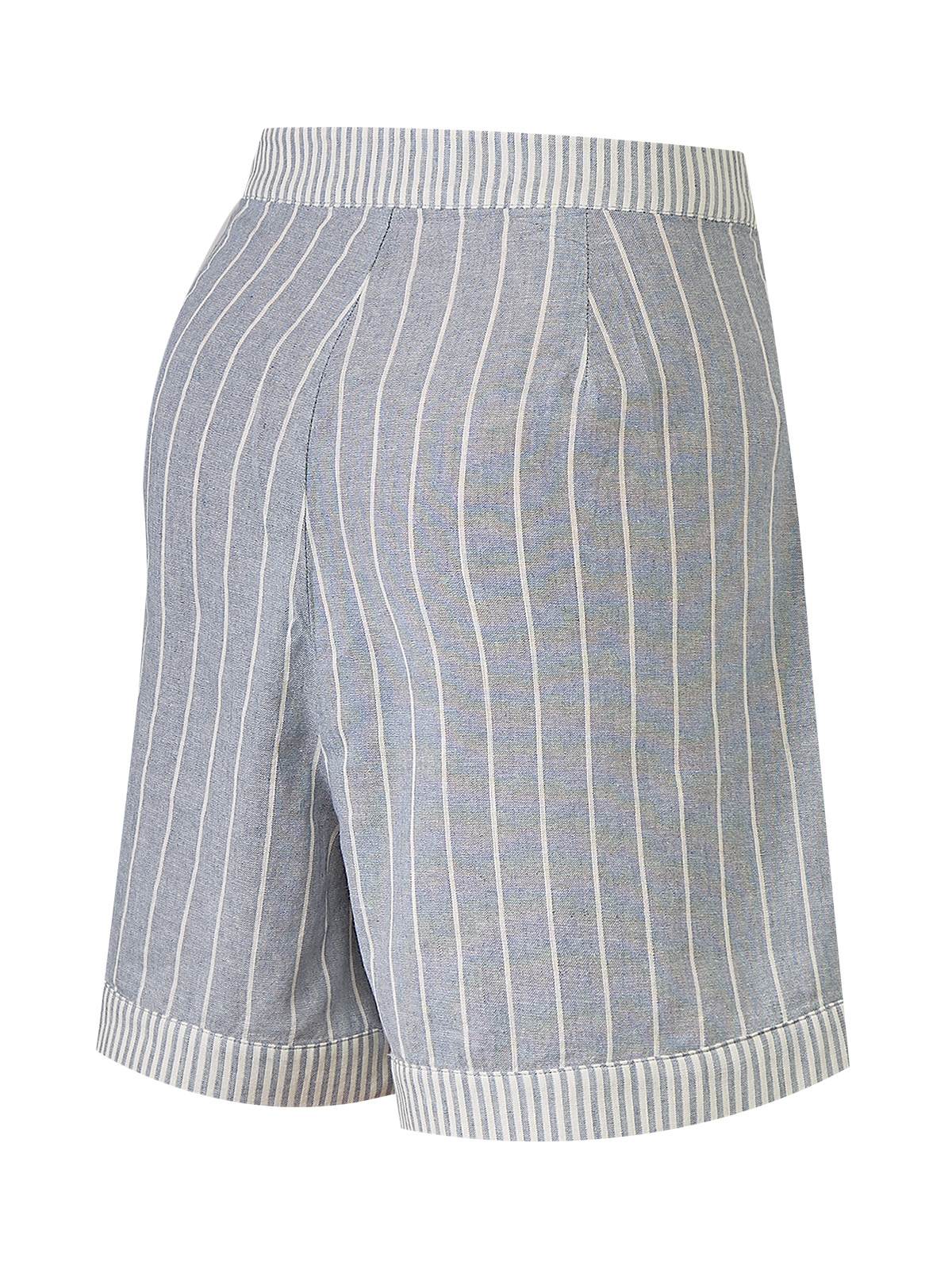 Short Lino Orgánico Mujer Huron Celeste Rockford