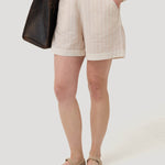 Short Lino Orgánico Mujer Huron Rosado Rockford