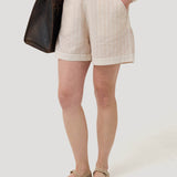 Short Lino Orgánico Mujer Huron Rosado Rockford