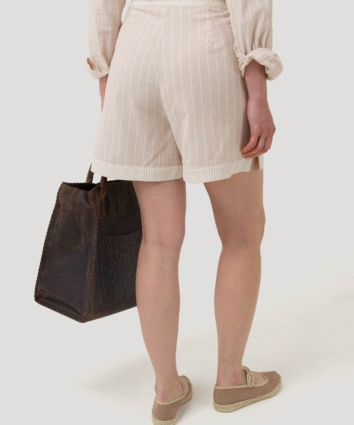 Short Lino Orgánico Mujer Huron Rosado Rockford
