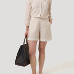 Short Lino Orgánico Mujer Huron Rosado Rockford