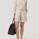Short Lino Orgánico Mujer Huron Rosado Rockford