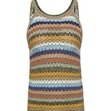 Polera Algodón Orgánico Mujer Mar Multicolor Rockford