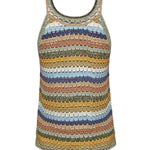 Polera Algodón Orgánico Mujer Mar Multicolor Rockford