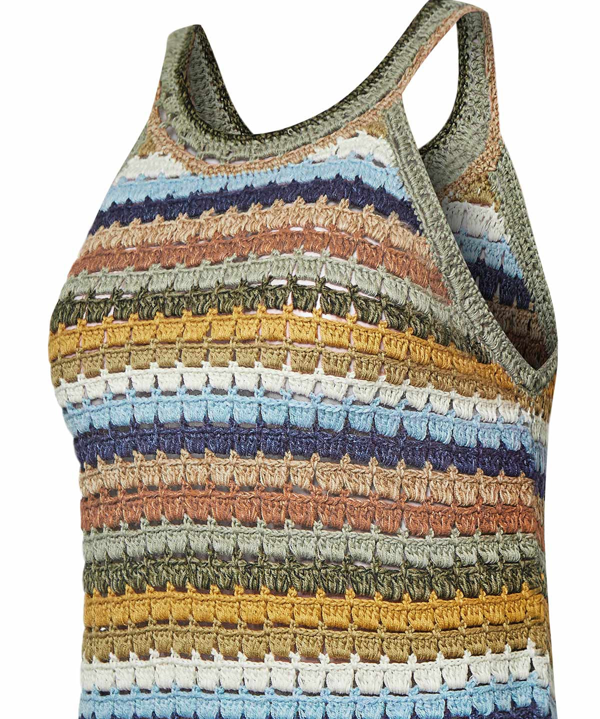Polera Algodón Orgánico Mujer Mar Multicolor Rockford