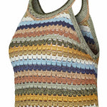 Polera Algodón Orgánico Mujer Mar Multicolor Rockford