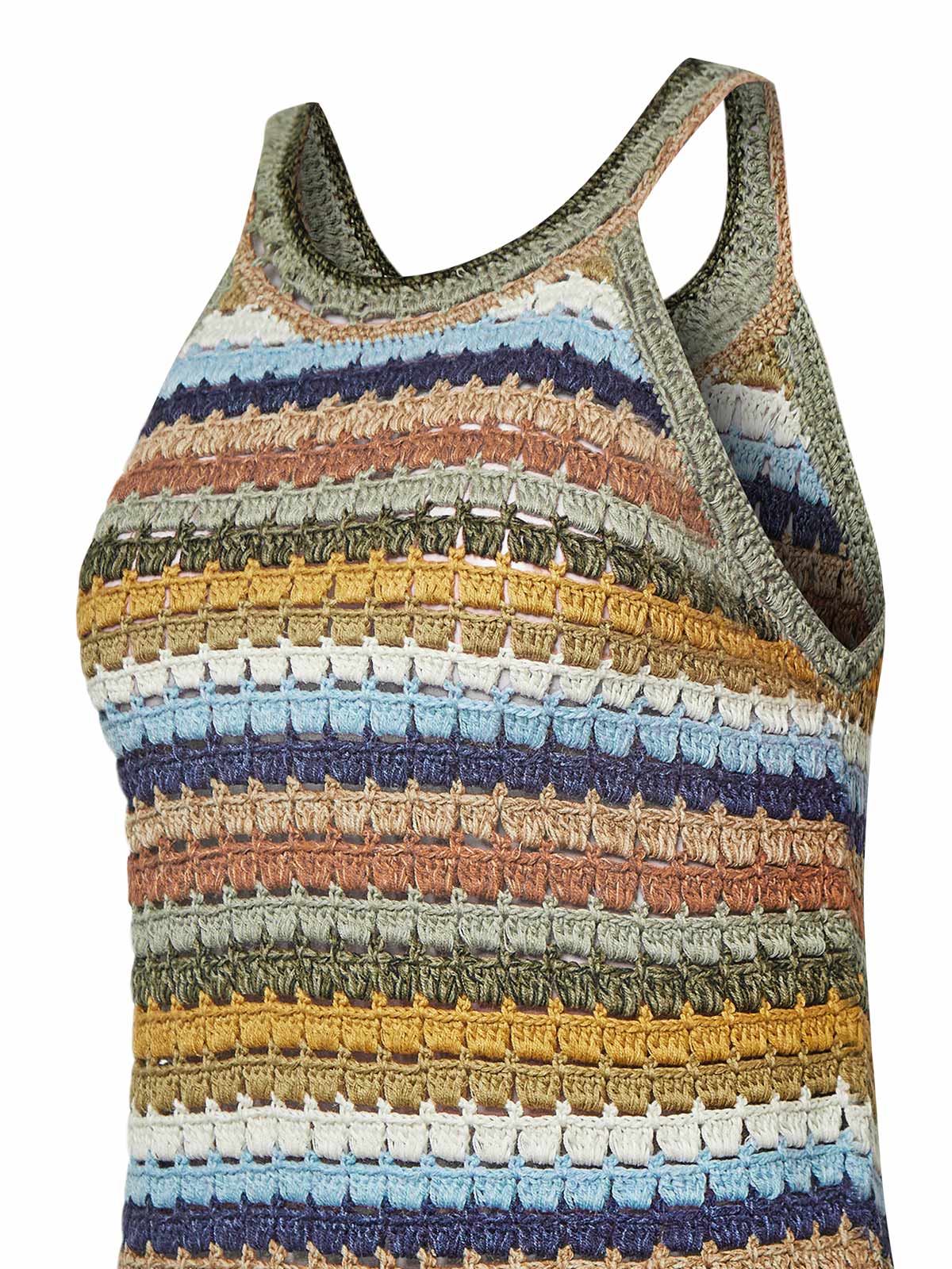 Polera Algodón Orgánico Mujer Mar Multicolor Rockford