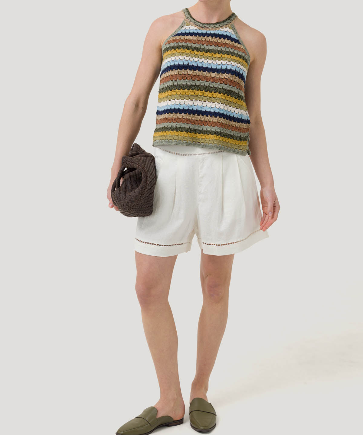 Polera Algodón Orgánico Mujer Mar Multicolor Rockford