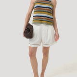 Polera Algodón Orgánico Mujer Mar Multicolor Rockford