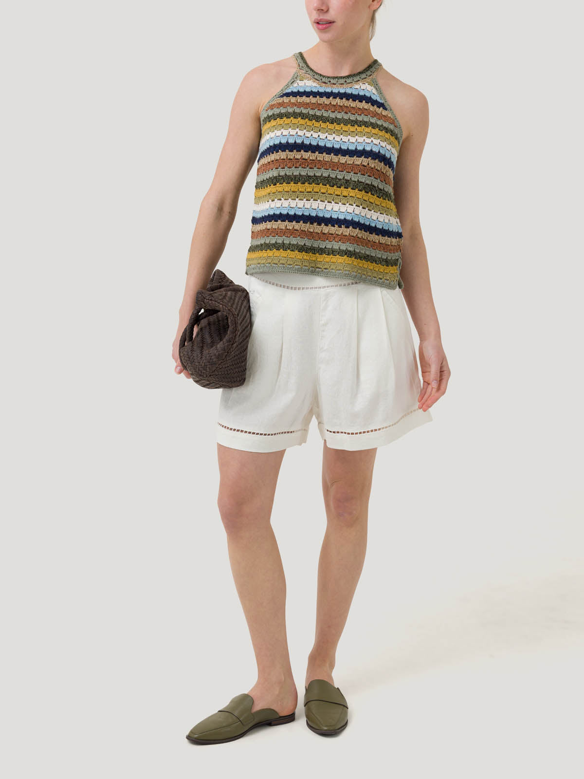 Polera Algodón Orgánico Mujer Mar Multicolor Rockford
