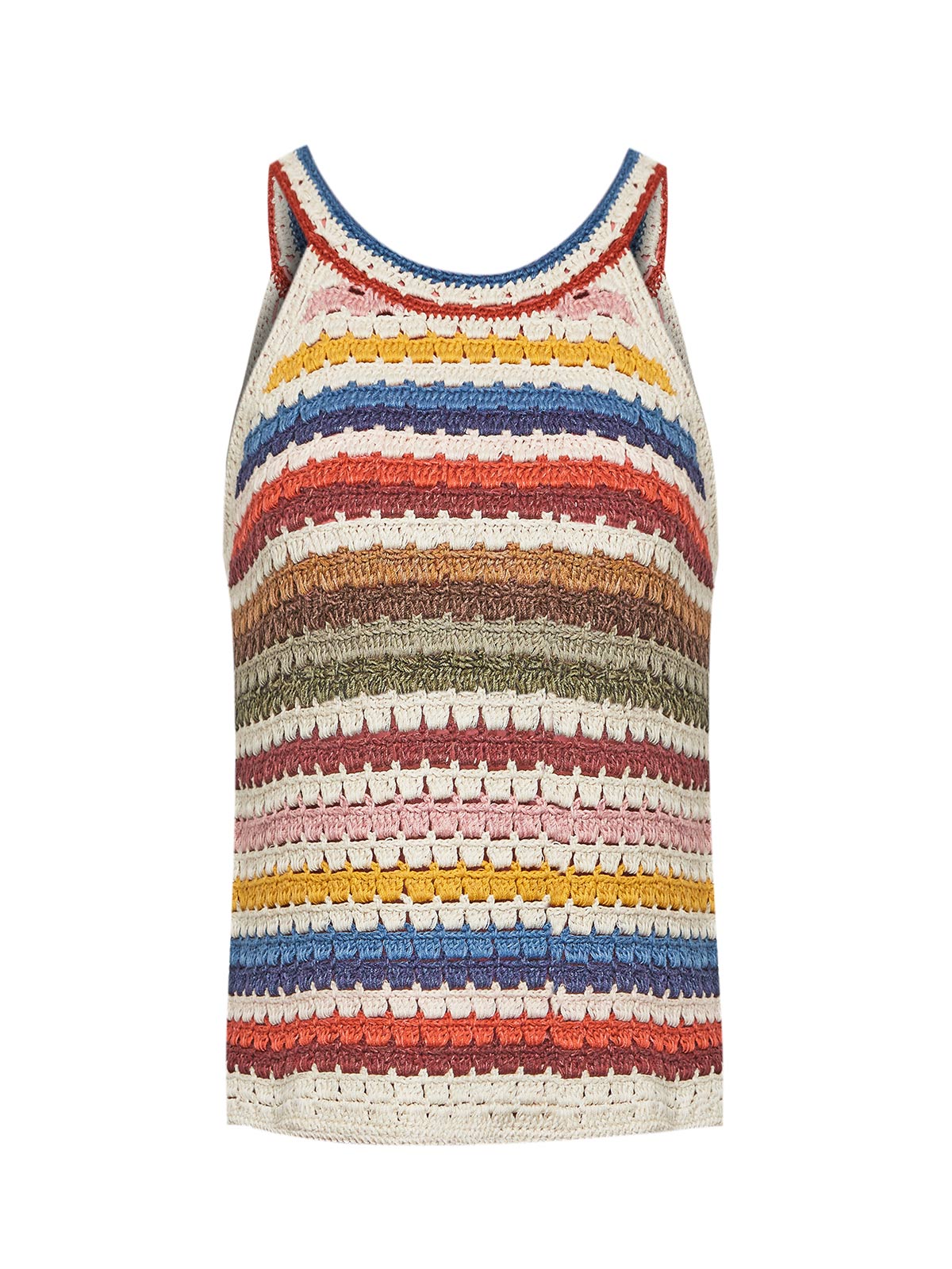 Polera Algodón Orgánico Mujer Mar Multicolor Rockford