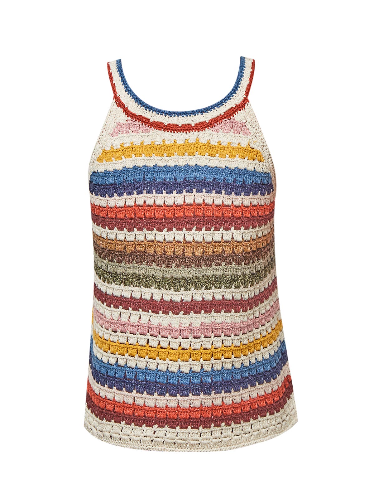 Polera Algodón Orgánico Mujer Mar Multicolor Rockford
