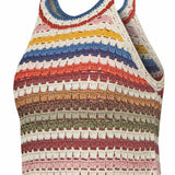 Polera Algodón Orgánico Mujer Mar Multicolor Rockford