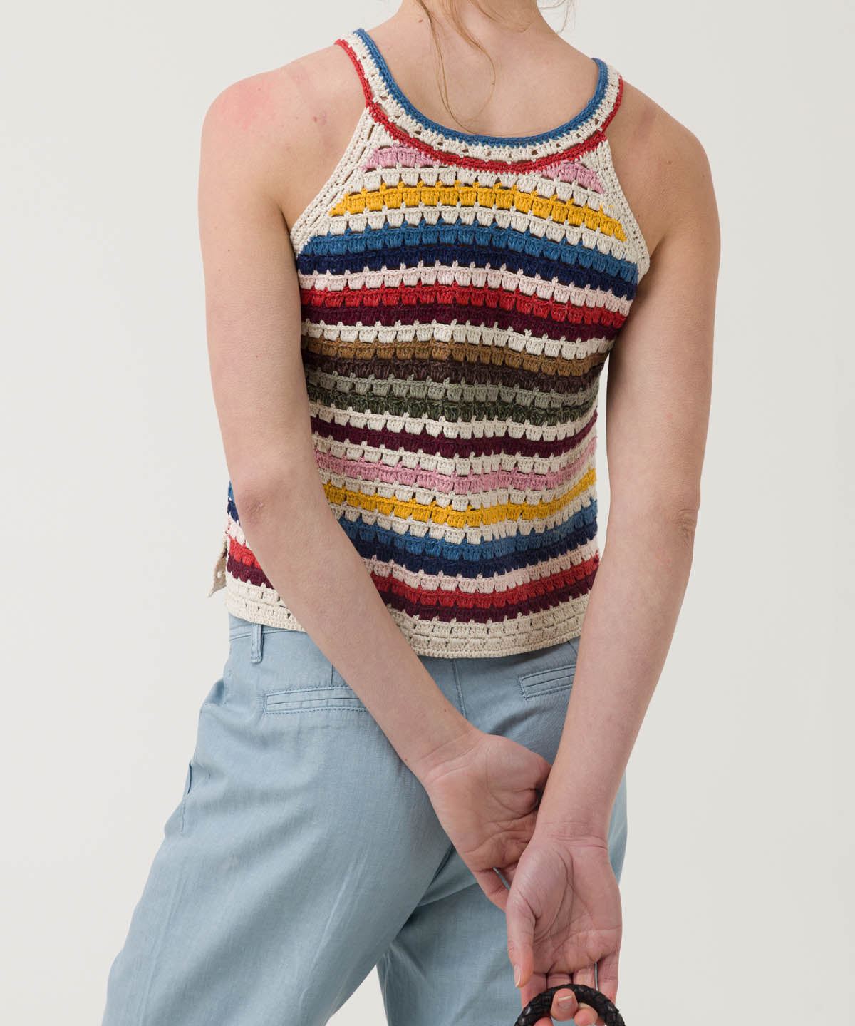 Polera Algodón Orgánico Mujer Mar Multicolor Rockford